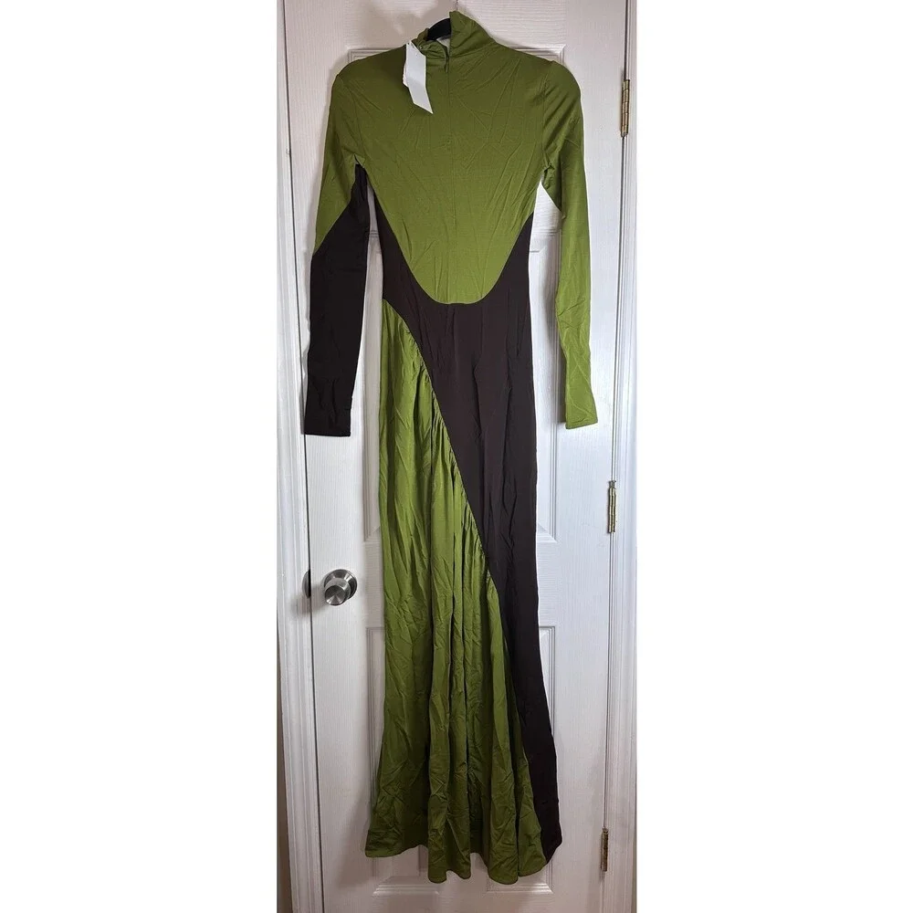 NWT Helsa Abstraction Color Jersey Dress $498 Size XS - Picture 10 of 11